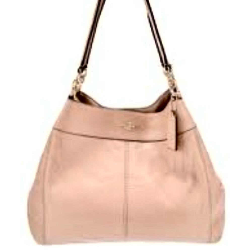 Coach Leather Beige Lexi Shoulder Bag F3198